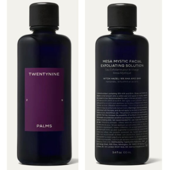 NIB - Twentynine Palms Mesa Mystic Facial Exfoliating Solution (3.4oz, 100 mL)